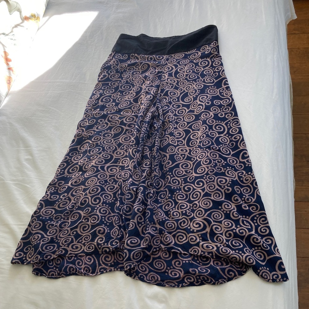 Small Rayon Capri Wide Leg  Pants